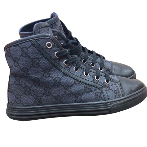 men's gucci high-top sneakers|Gucci monogram high top sneakers.